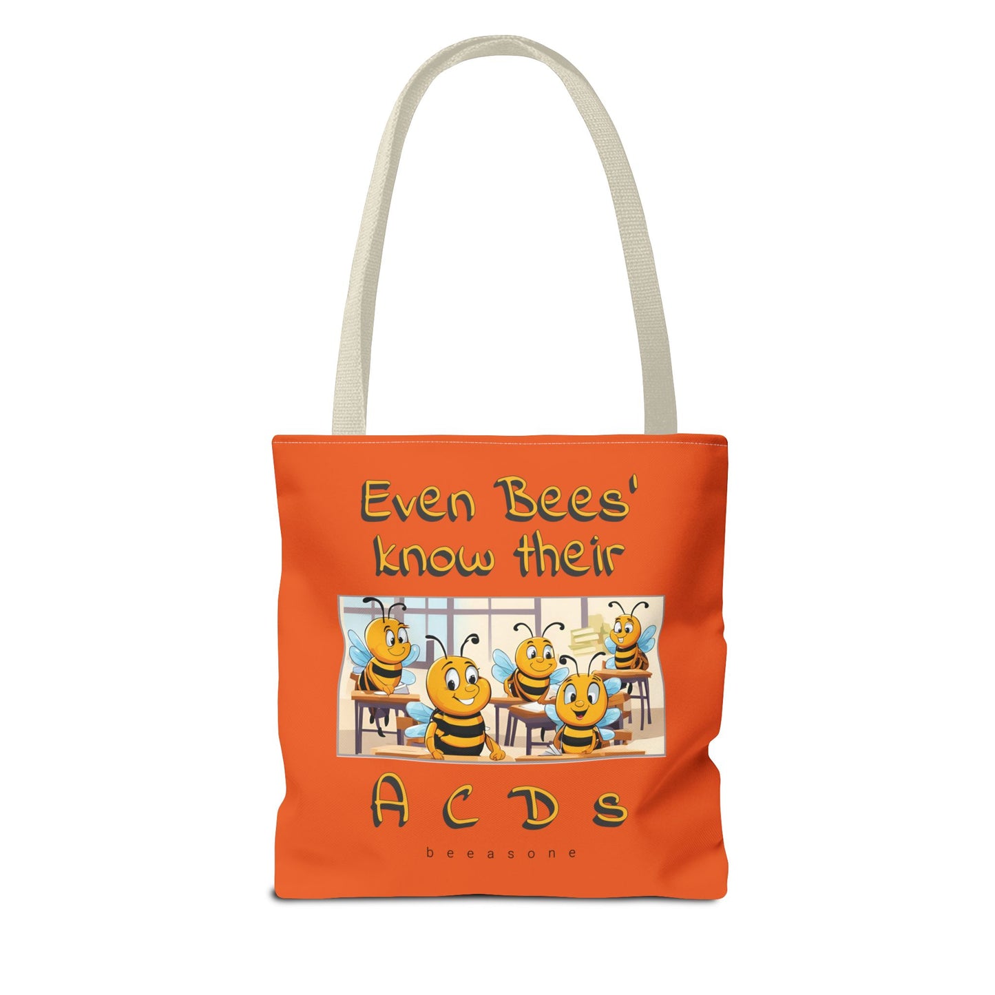 Even bees know their A C D s beeasone stylish orang Tote Bag Special Spelling Bee Promotion