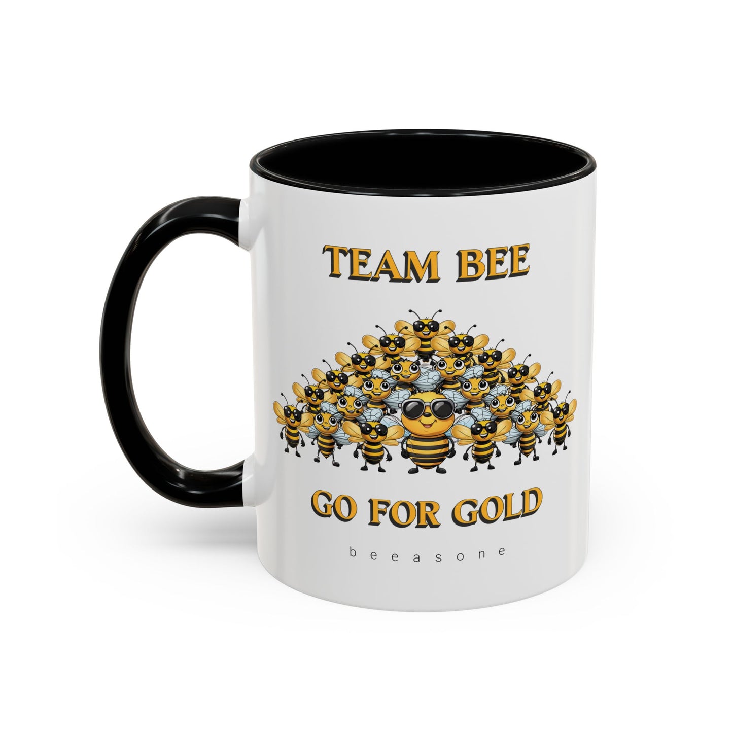 Team Bee Going for Gold beeasone Hot Chocolate or Coffee Mug 11oz (325mls) or 15oz (443mls)