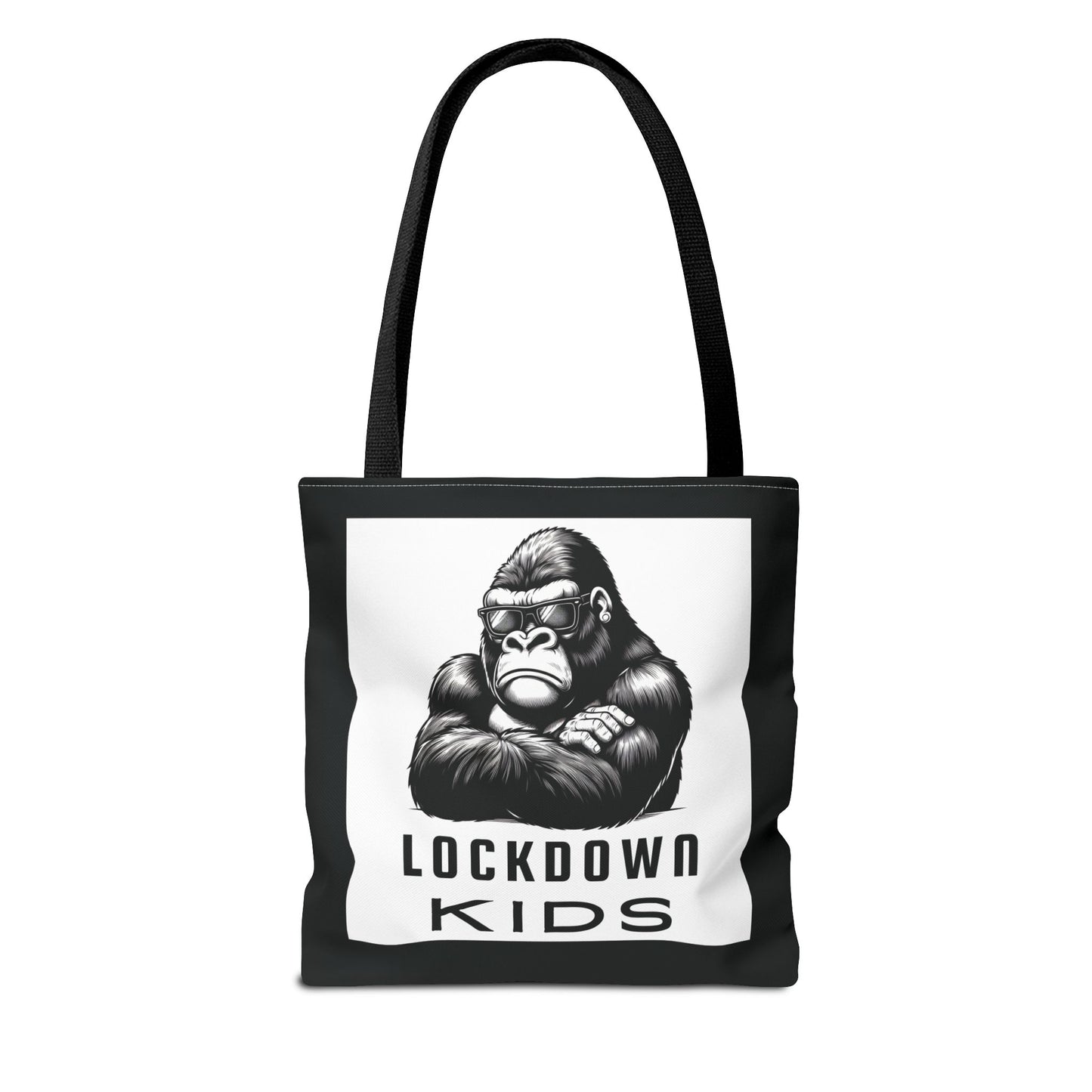 Lockdown Kids - T o t e  B a g - V6i on one side & Folded Gorilla on the other