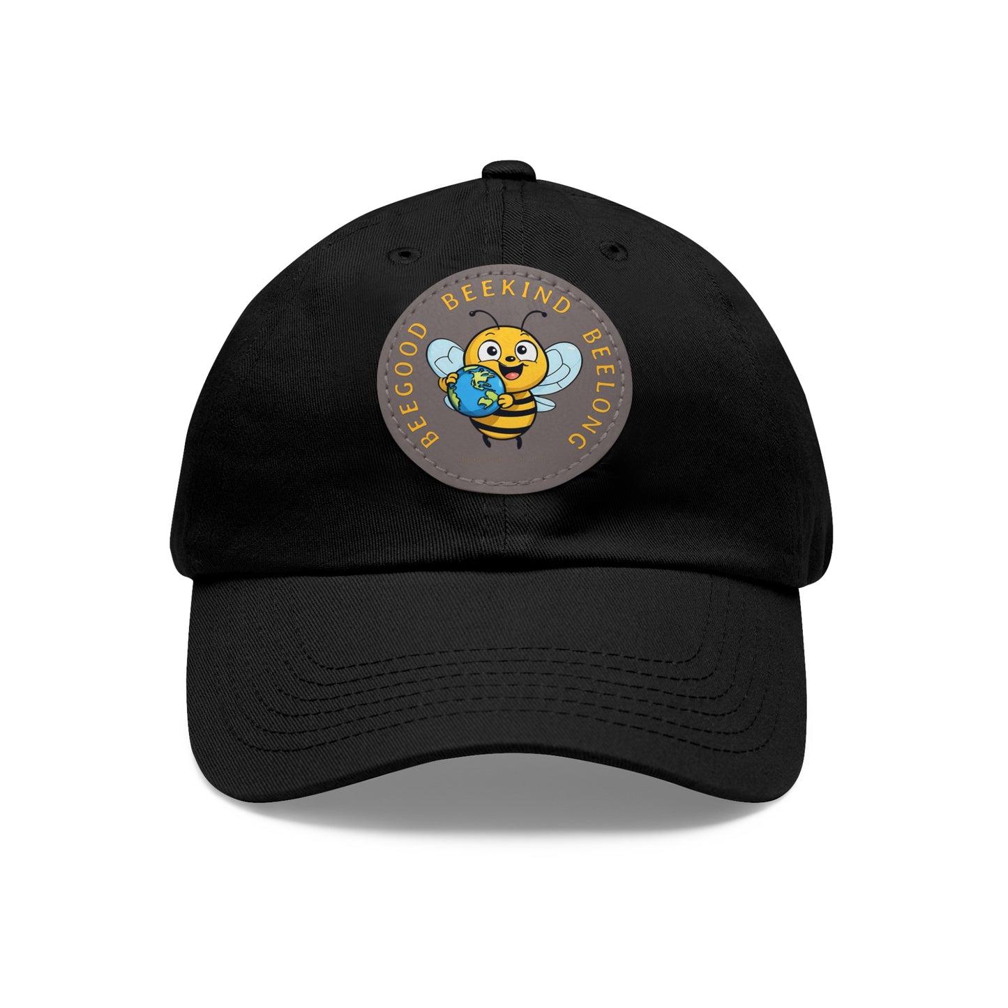 Be kind beeasone Hat with round leather patch