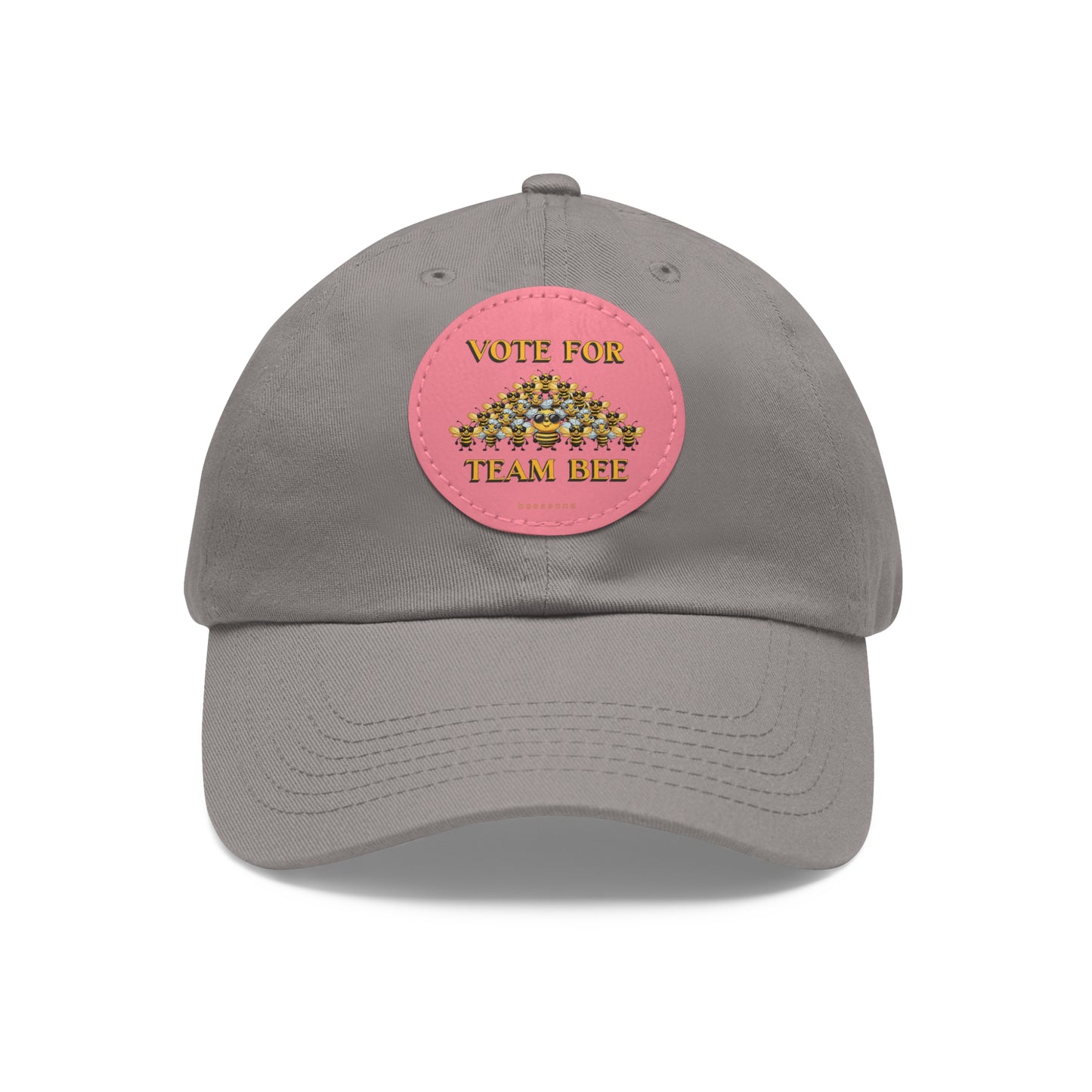 Vote for Team Bee beeasone Hat with round leather patch