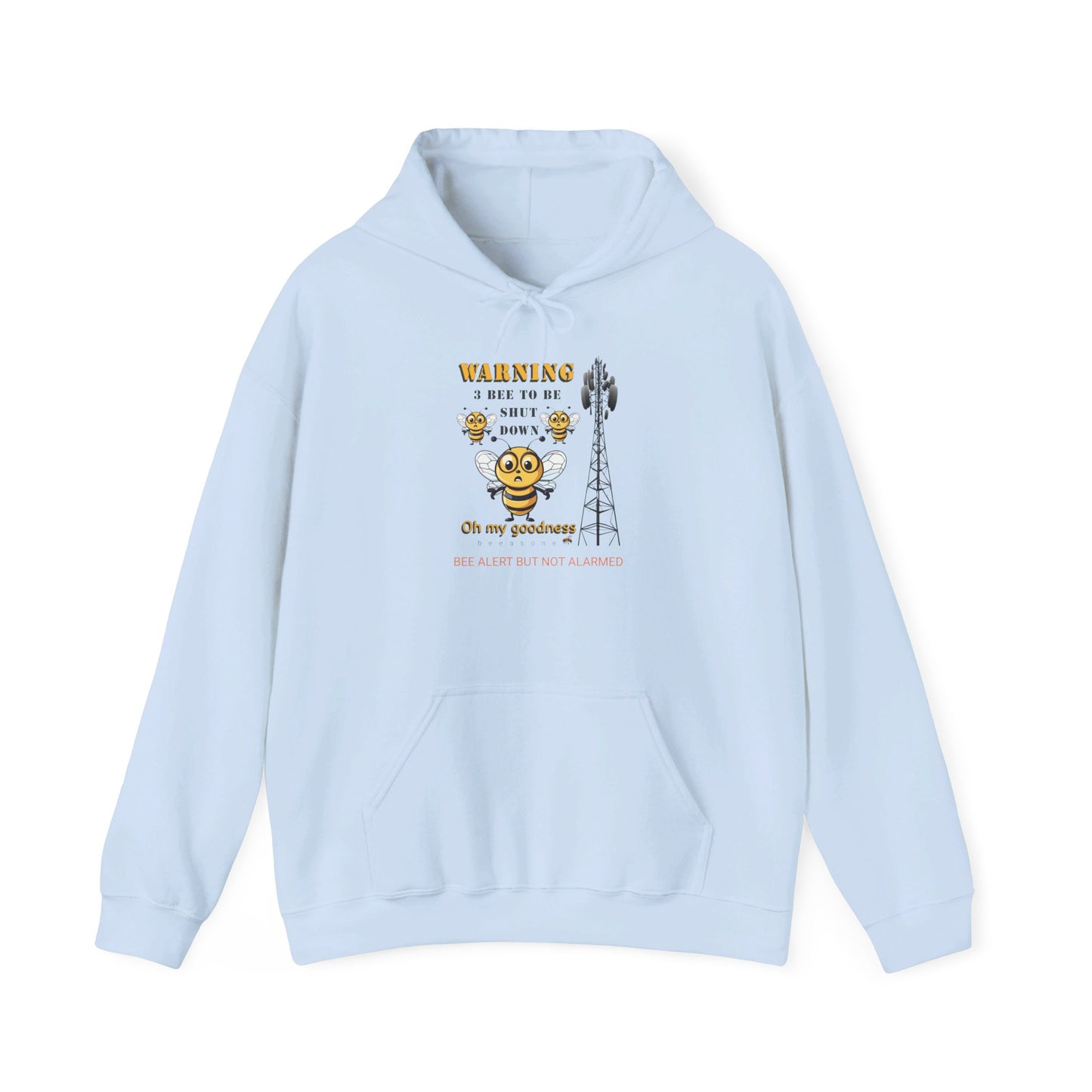 WARNING 3 Bee Network Shutdown beeasone Unisex Heavy Blend™ Hooded Sweatshirt available in diff colors and sizes