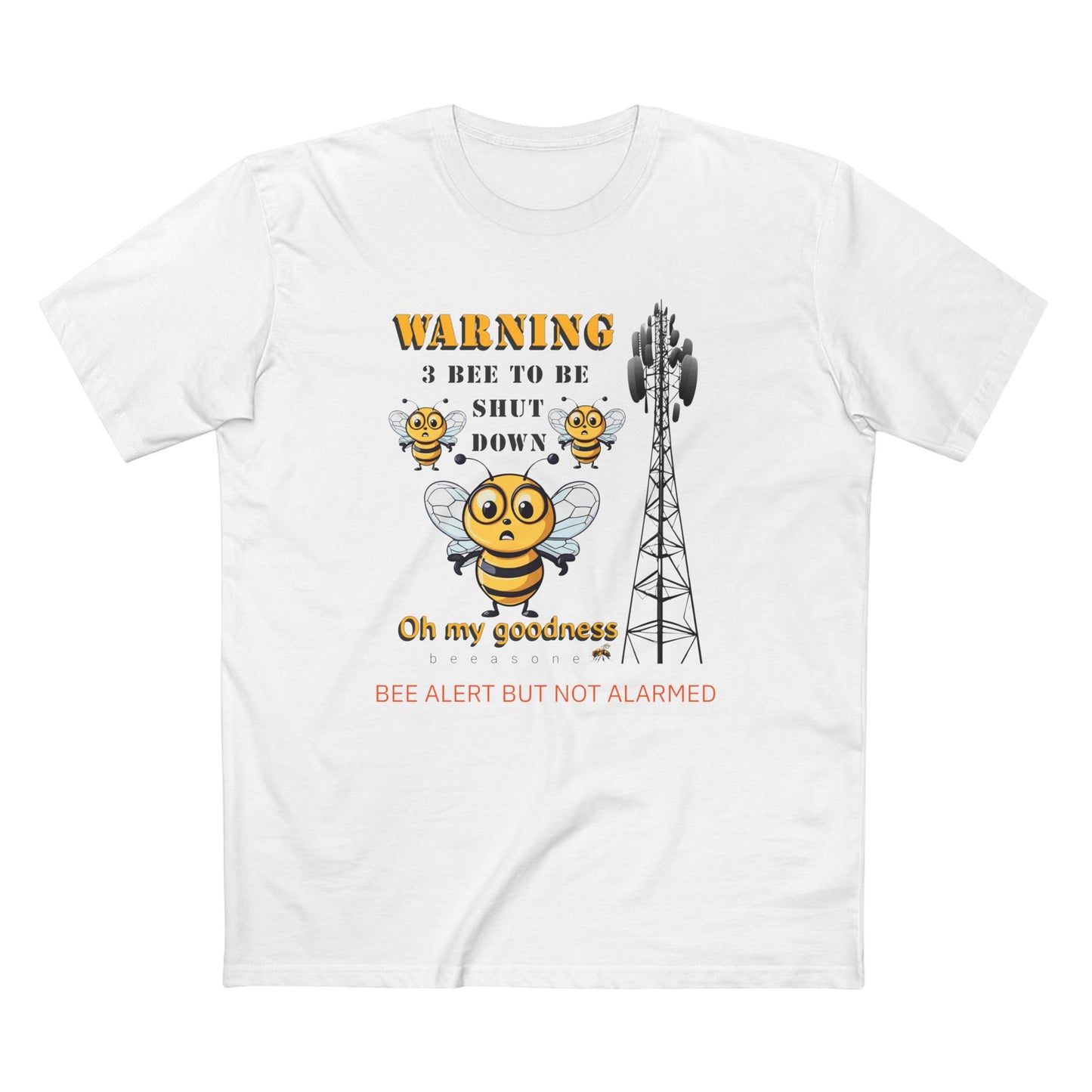 WARNING - 3 Bee to be shut down memento t-shirt men's shirt