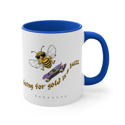 Going for Gold is a Buzz beeasone coloured Coffee Mug 325ml (Standard 11oz)