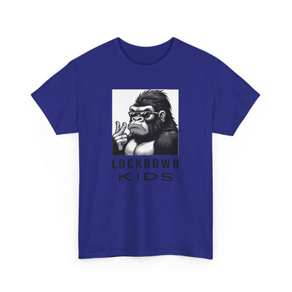 Lockdown Kids Big Gorilla - MF Heavy Cotton available in diff colors and teenage - adult sized tshirt