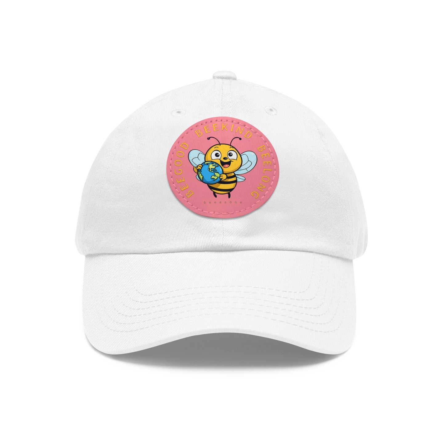 Be kind beeasone Hat with round leather patch