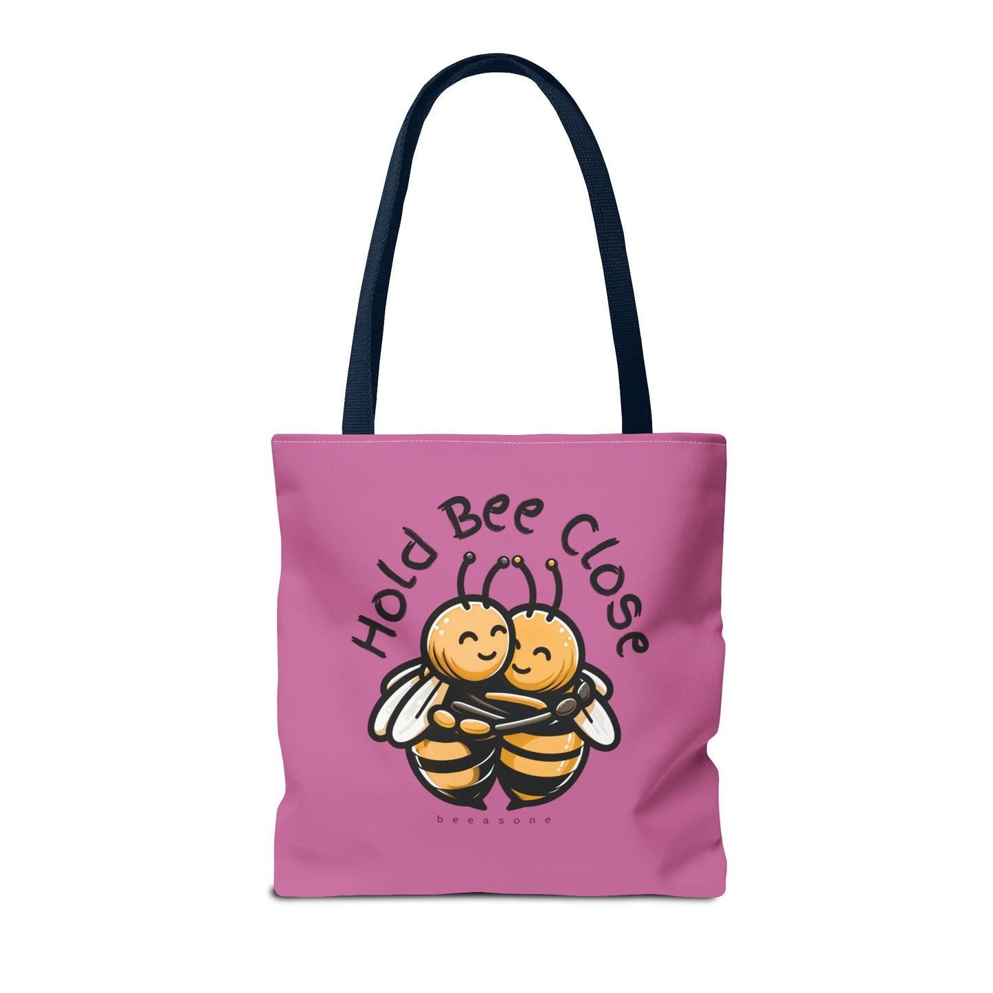 Hold bee close beeasone stylish light pink tote bag