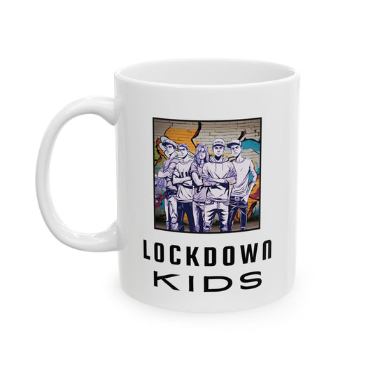 Lockdown Kids not happy double sided - Covid Lockdown Cup