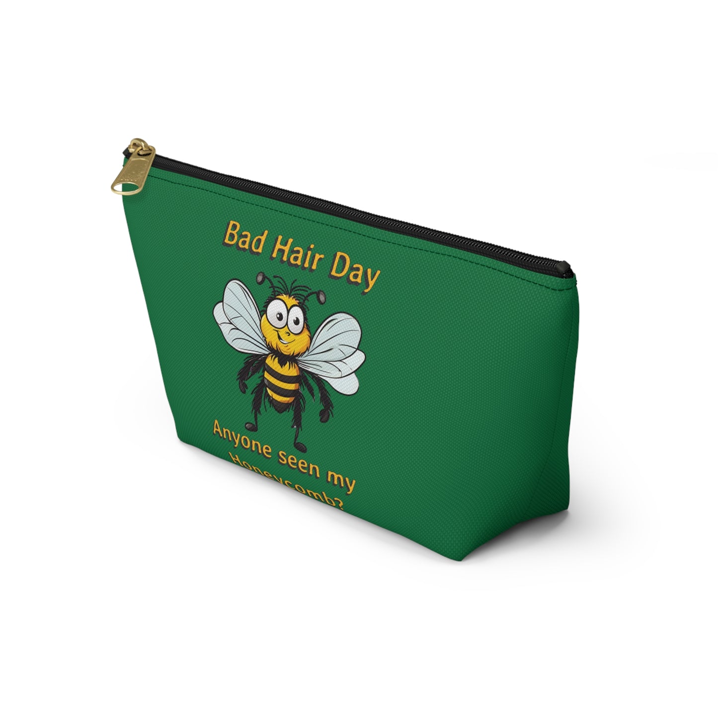 Bad hair day beeasone stylish accessories / cosmetics pouch - dark green Special edition