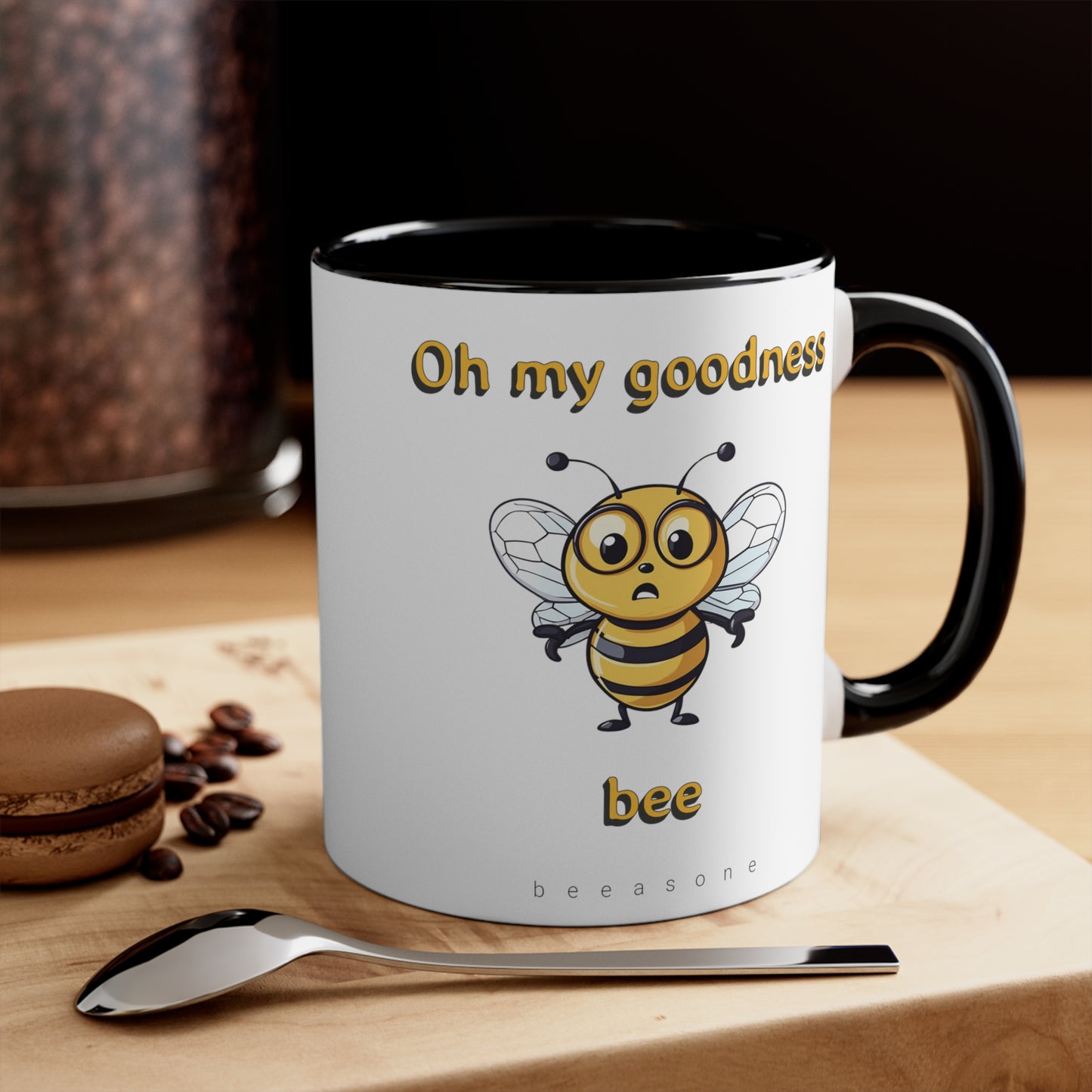 Oh My Goodness Bee beeasone coloured Coffee Mug 325ml (Standard 11oz)