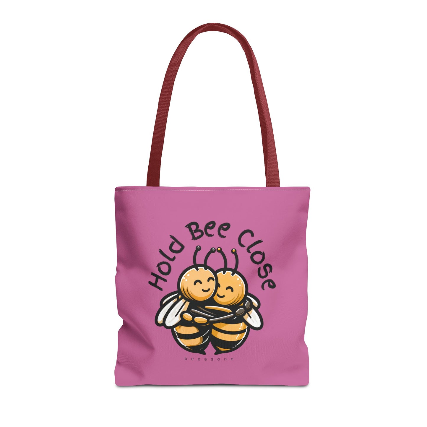 Hold bee close beeasone stylish light pink tote bag