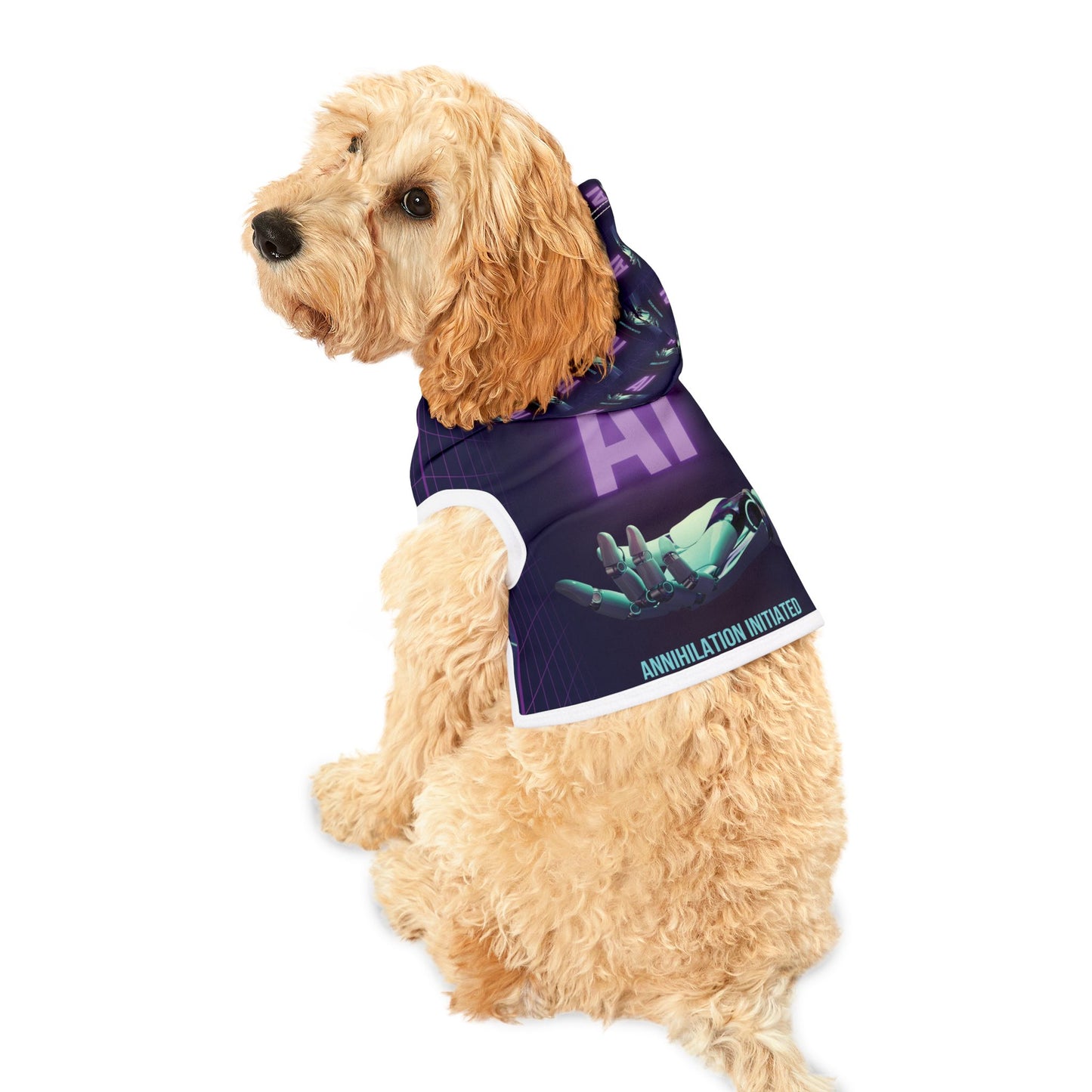 Pet Hoodie - AI - Annihilation Initiated - Hand