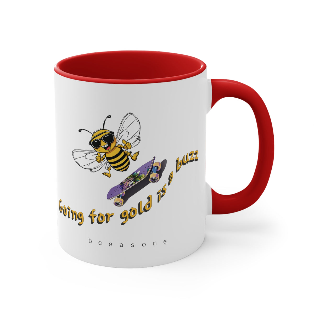Going for Gold is a Buzz beeasone coloured Coffee Mug 325ml (Standard 11oz)