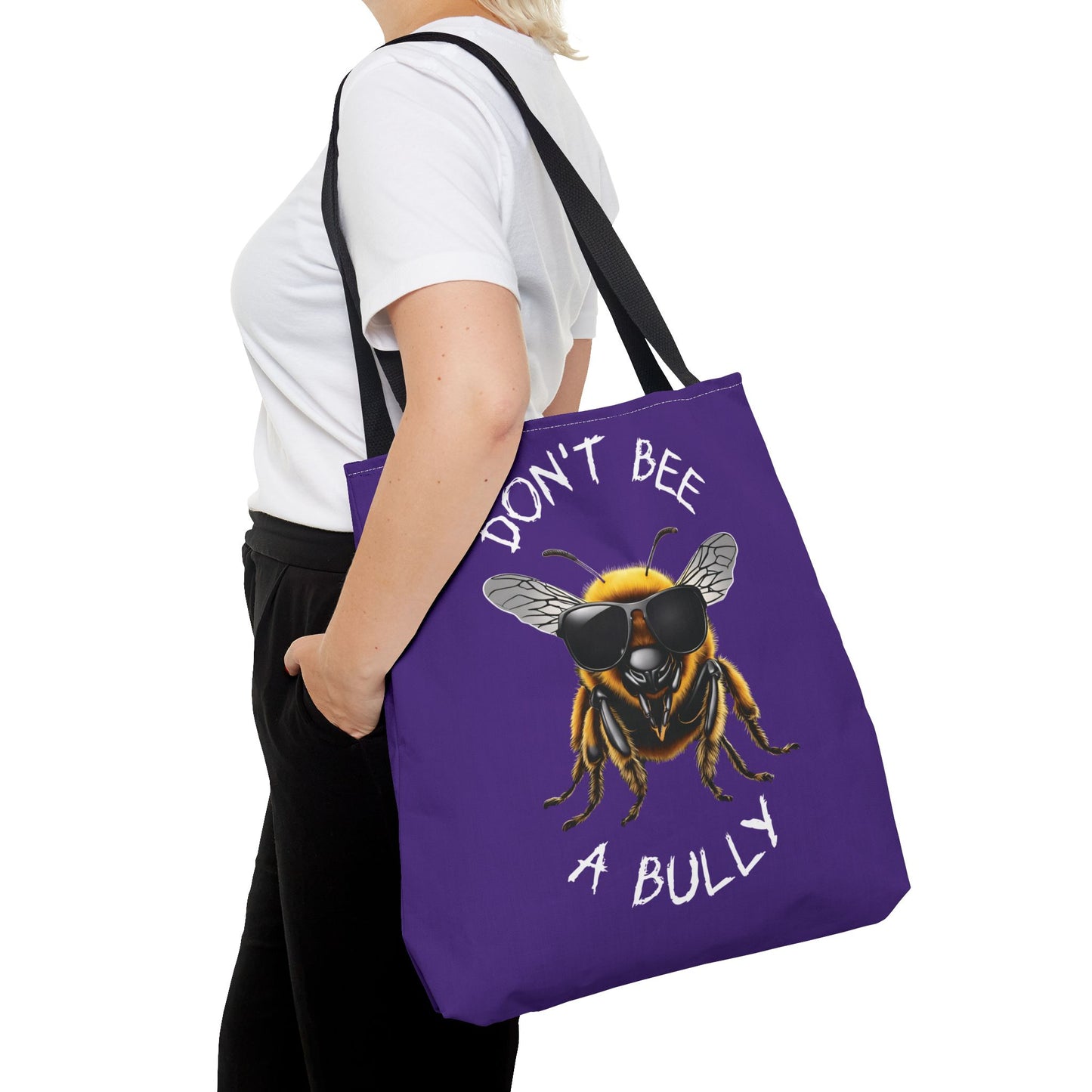 Don't bee a bully practical carry bag - purple