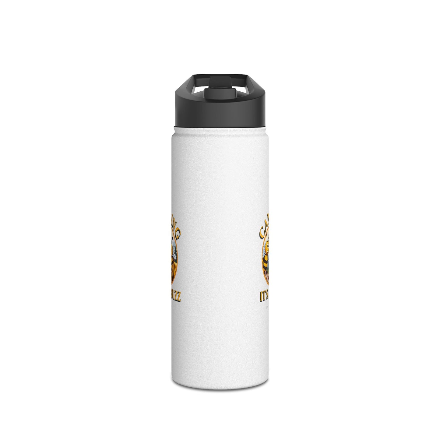 Camping it's a buzz beeasone stainless steel body Water Bottle with polypropylene lid BPA free tumbler