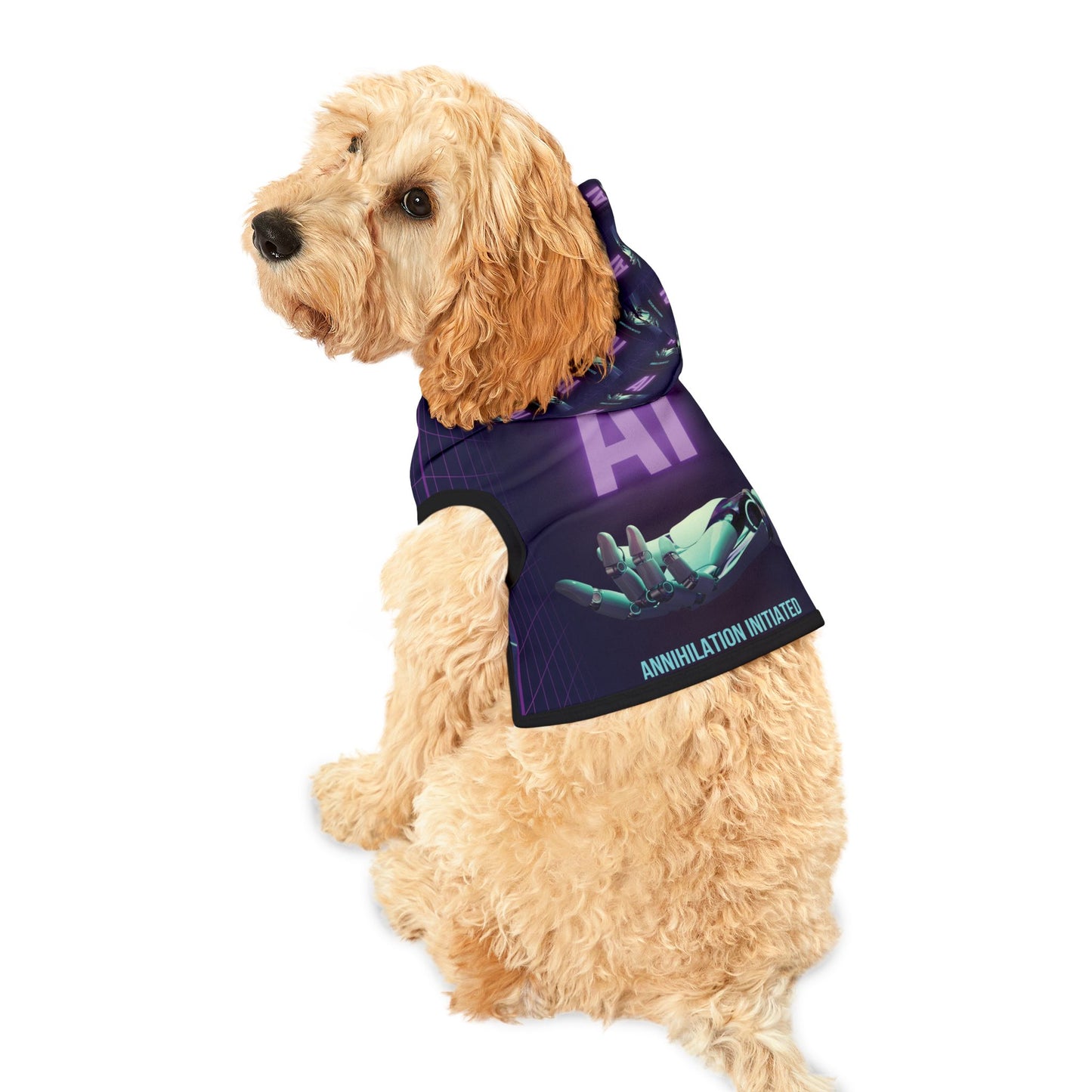 Pet Hoodie - AI - Annihilation Initiated - Hand