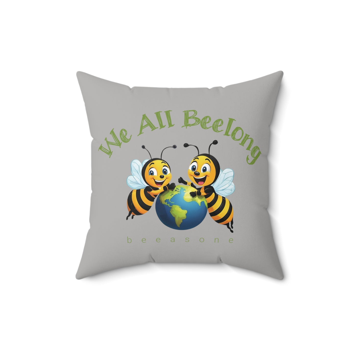 We all beelong beeasone square cushion / pillow (4 sizes available)