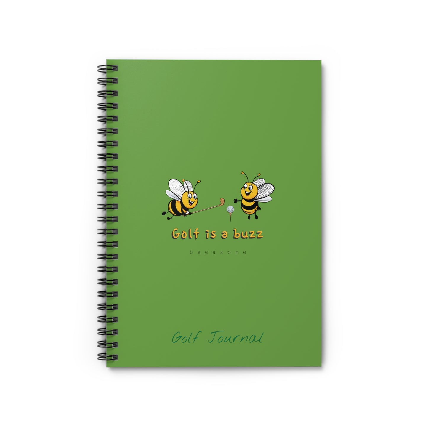 Golf Journal beeasone  Special Edition Spiral Notebook - Ruled Line. 118 page (59 sheets)