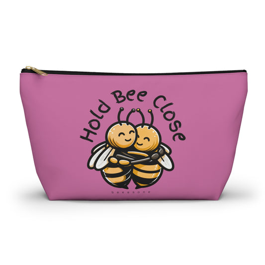 Hold Bee Close beeasone stylish accessories / cosmetics pouch - Light Pink