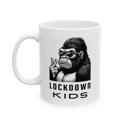 Lockdown Kids Gorilla Double-Sided Coffee Cup