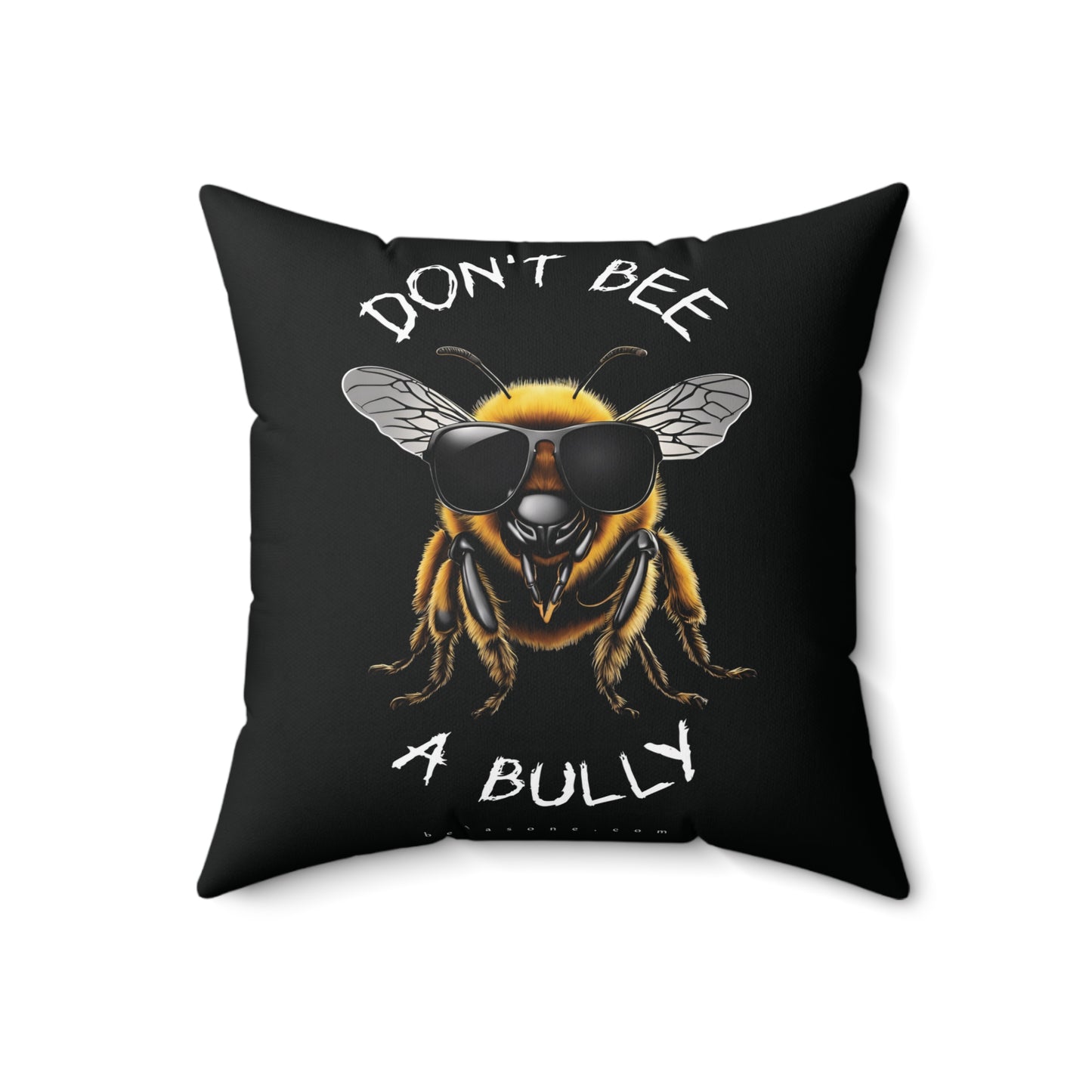 Don't bee a bully beeasone square cushion / pillow