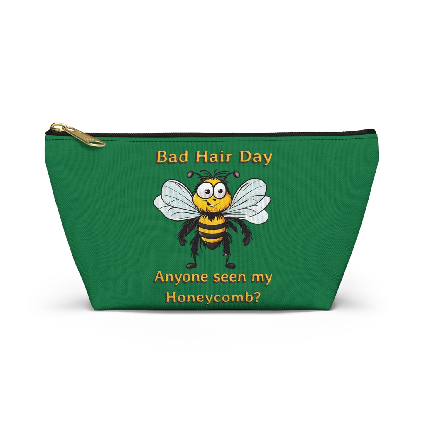 Bad hair day beeasone stylish accessories / cosmetics pouch - dark green Special edition