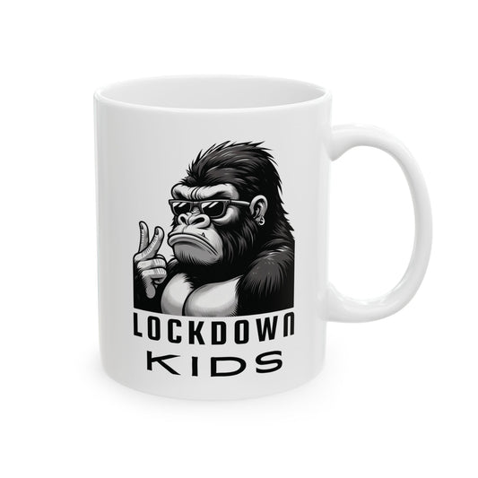 Lockdown Kids Gorilla Double-Sided Coffee Cup