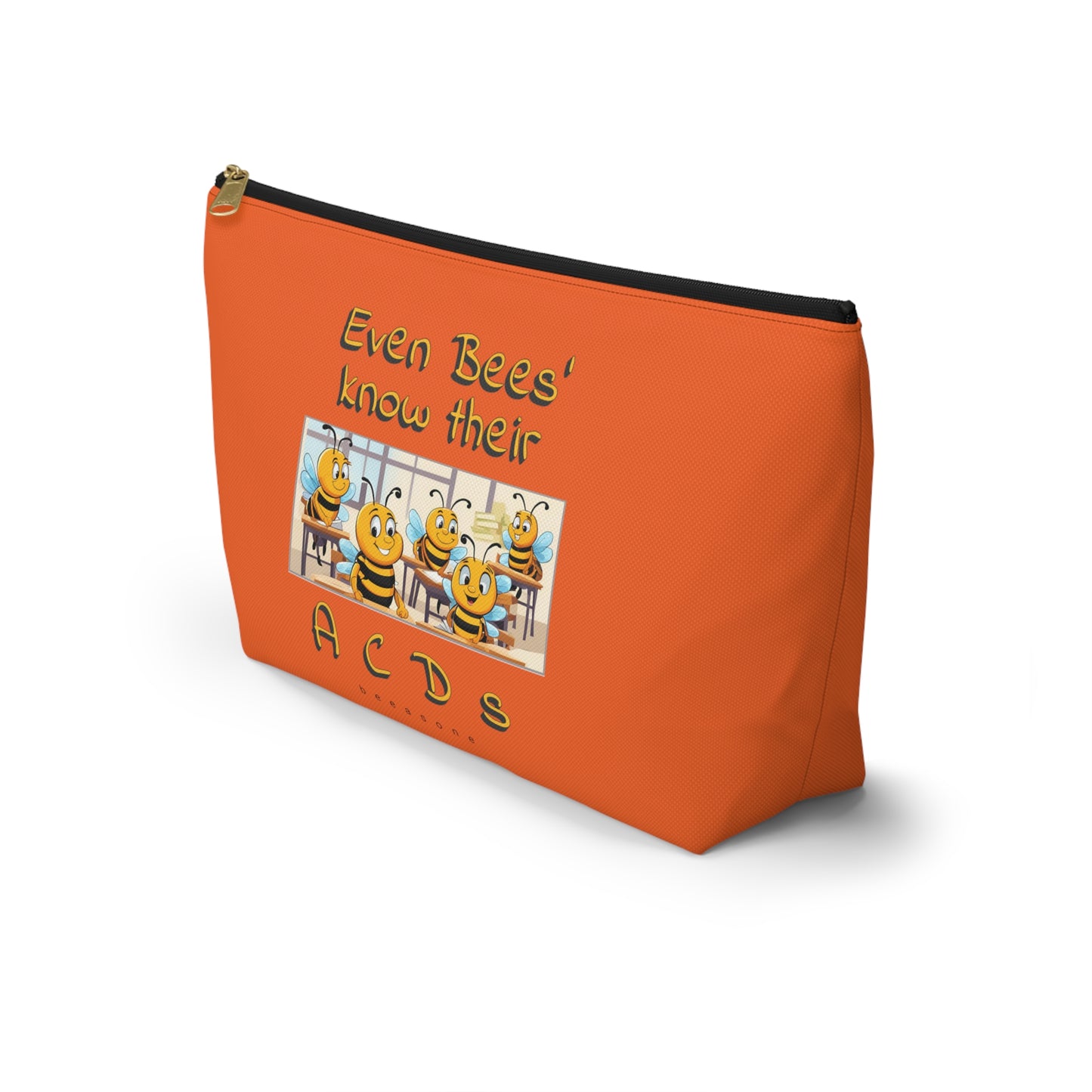 Spelling bee beeasone beeeaautiful accessories / cosmetics pouch. Special spelling bee promotion