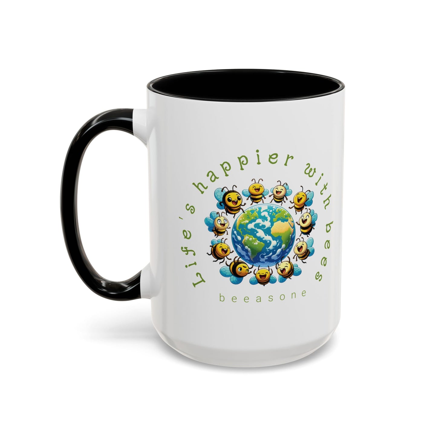 Life's Happier beeasone Hot Chocolate or Coffee Mug 11oz (325mls) or 15oz (443mls)