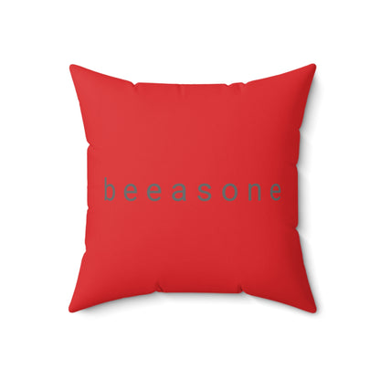 'I Need More coffee' square cushion / pillow. Special edition with beeasone printed on other side