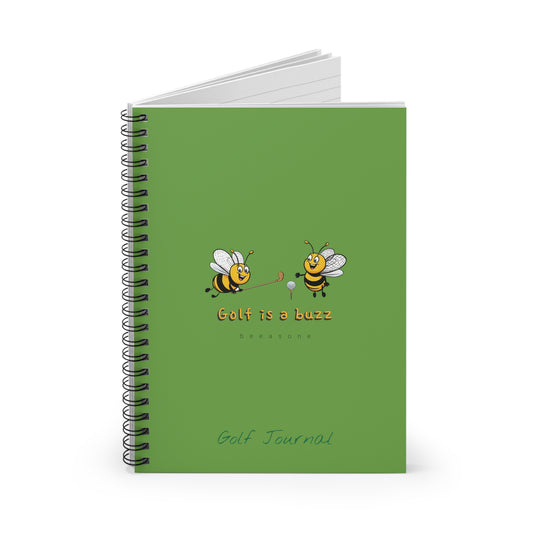 Golf Journal beeasone  Special Edition Spiral Notebook - Ruled Line. 118 page (59 sheets)