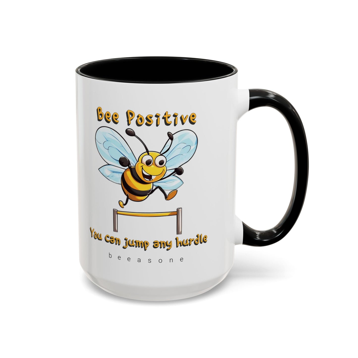 Bee Positive beeasone Hot Chocolate or Coffee Mug 11oz (325mls) or 15oz (443mls)