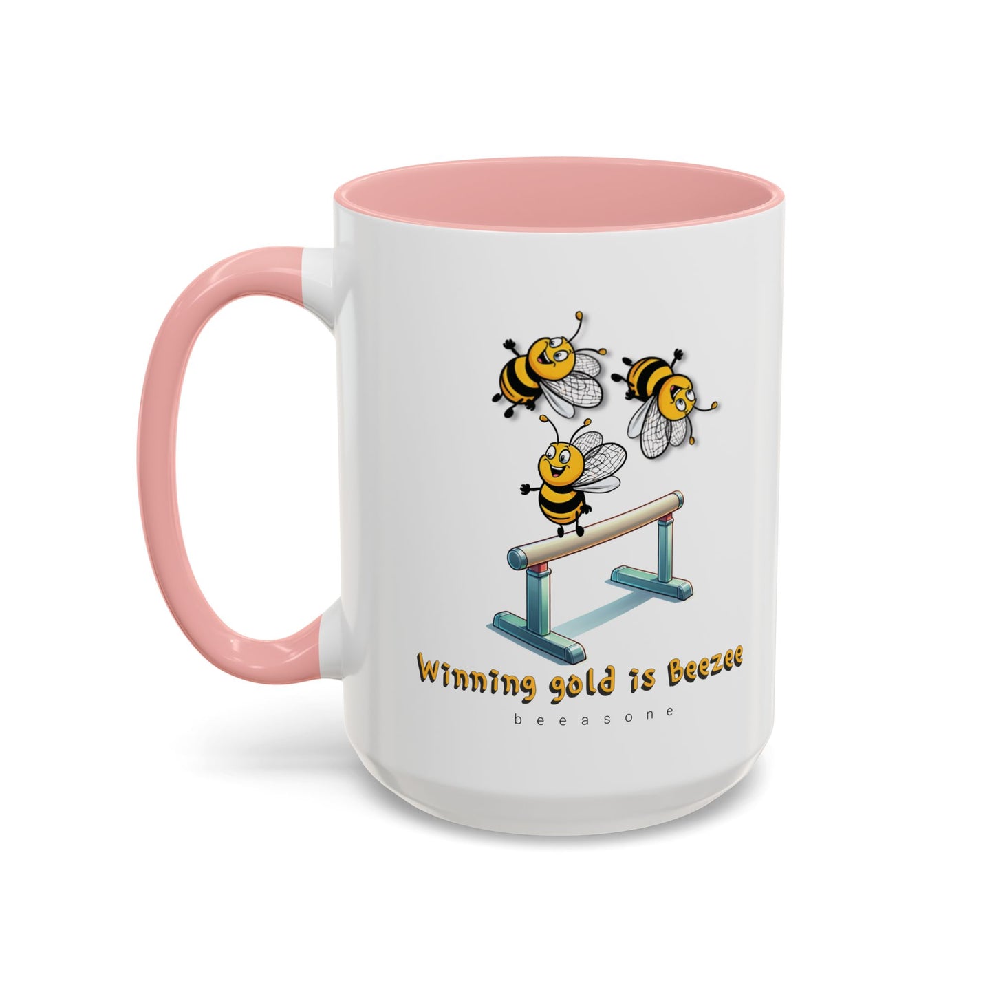 Gymnastics beeasone Hot Chocolate or Coffee Mug (Standard size 11oz or 15oz lead and BPA Free)