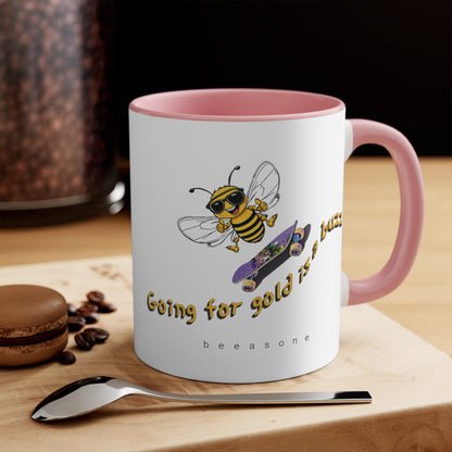 Going for Gold is a Buzz beeasone coloured Coffee Mug 325ml (Standard 11oz)