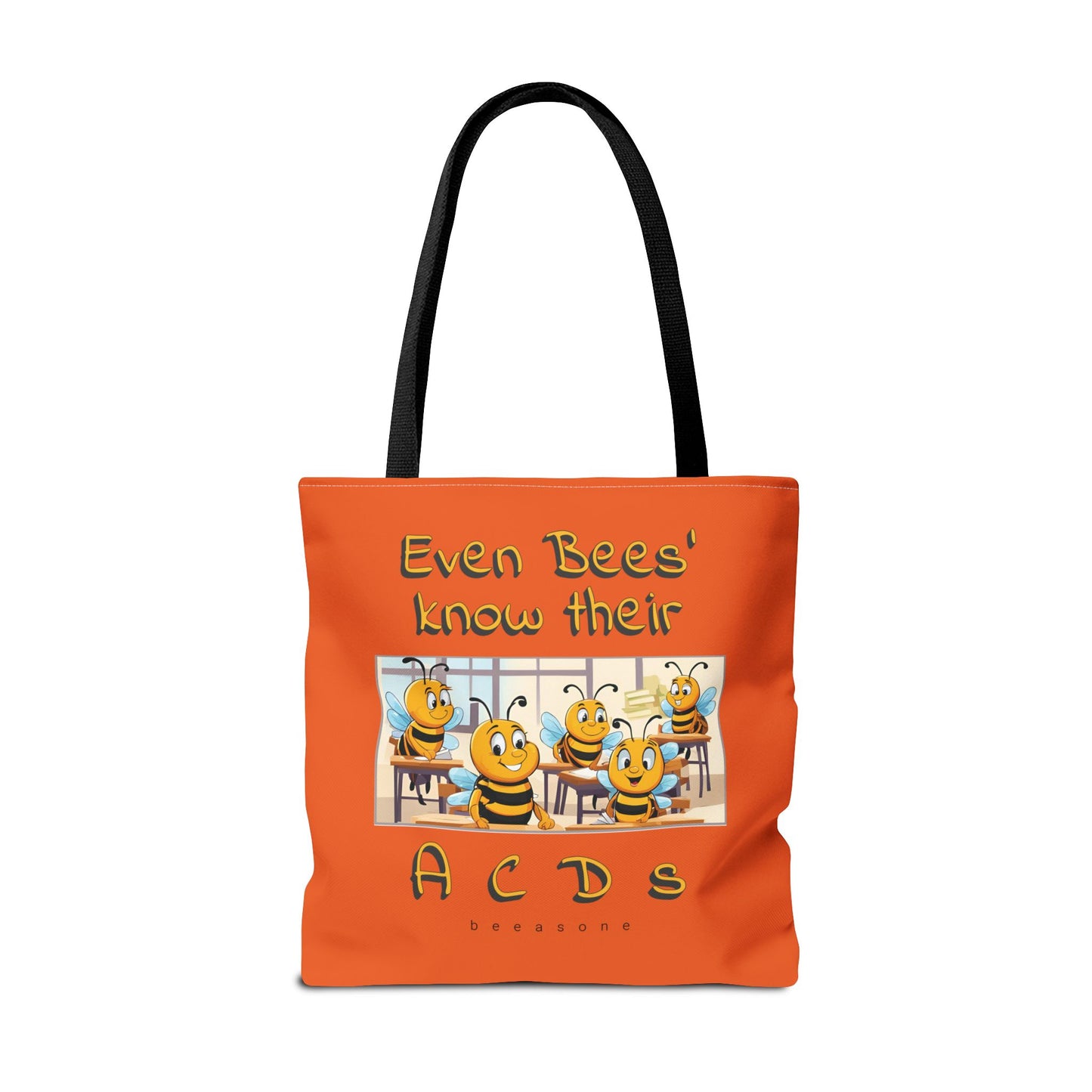 Even bees know their A C D s beeasone stylish orang Tote Bag Special Spelling Bee Promotion