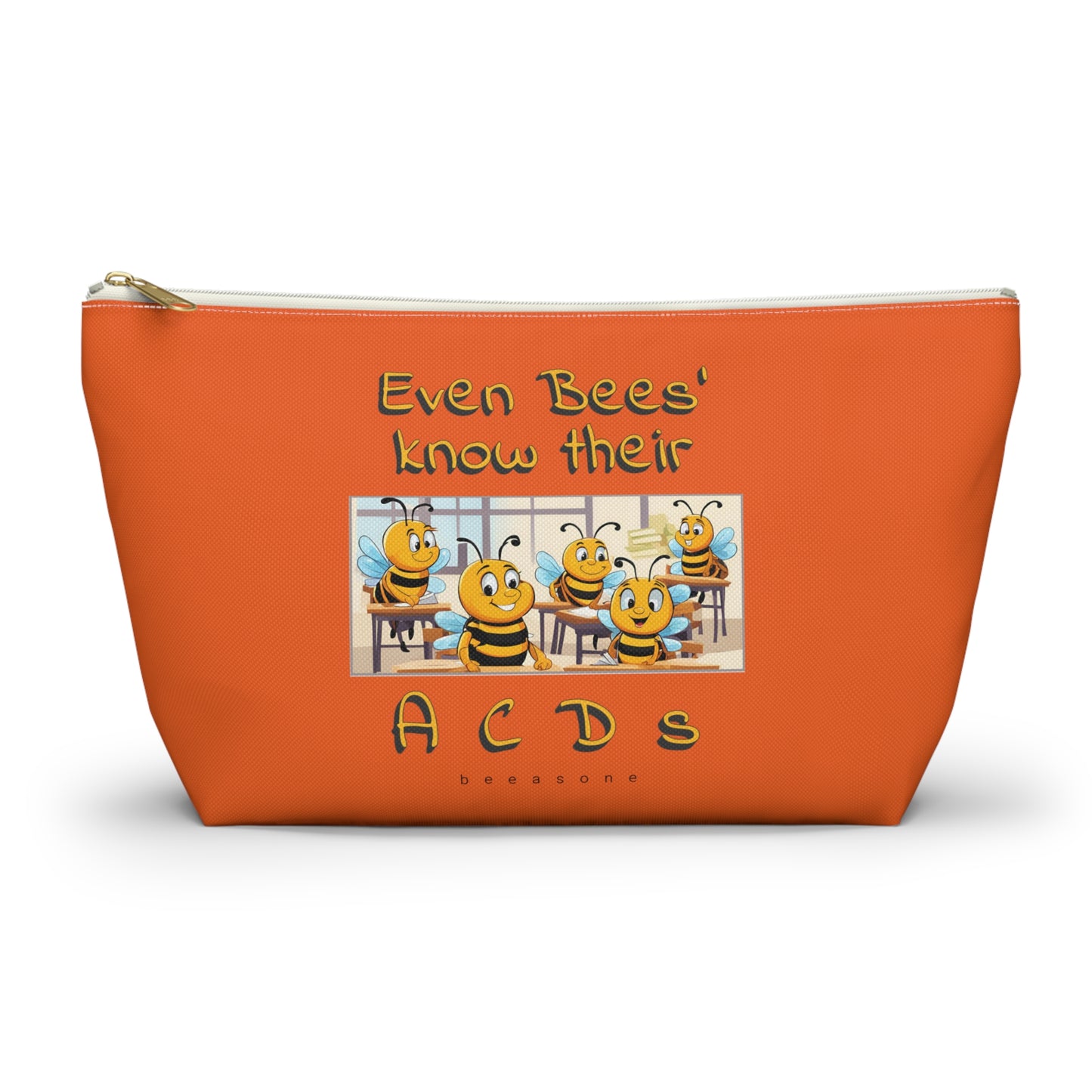 Spelling bee beeasone beeeaautiful accessories / cosmetics pouch. Special spelling bee promotion