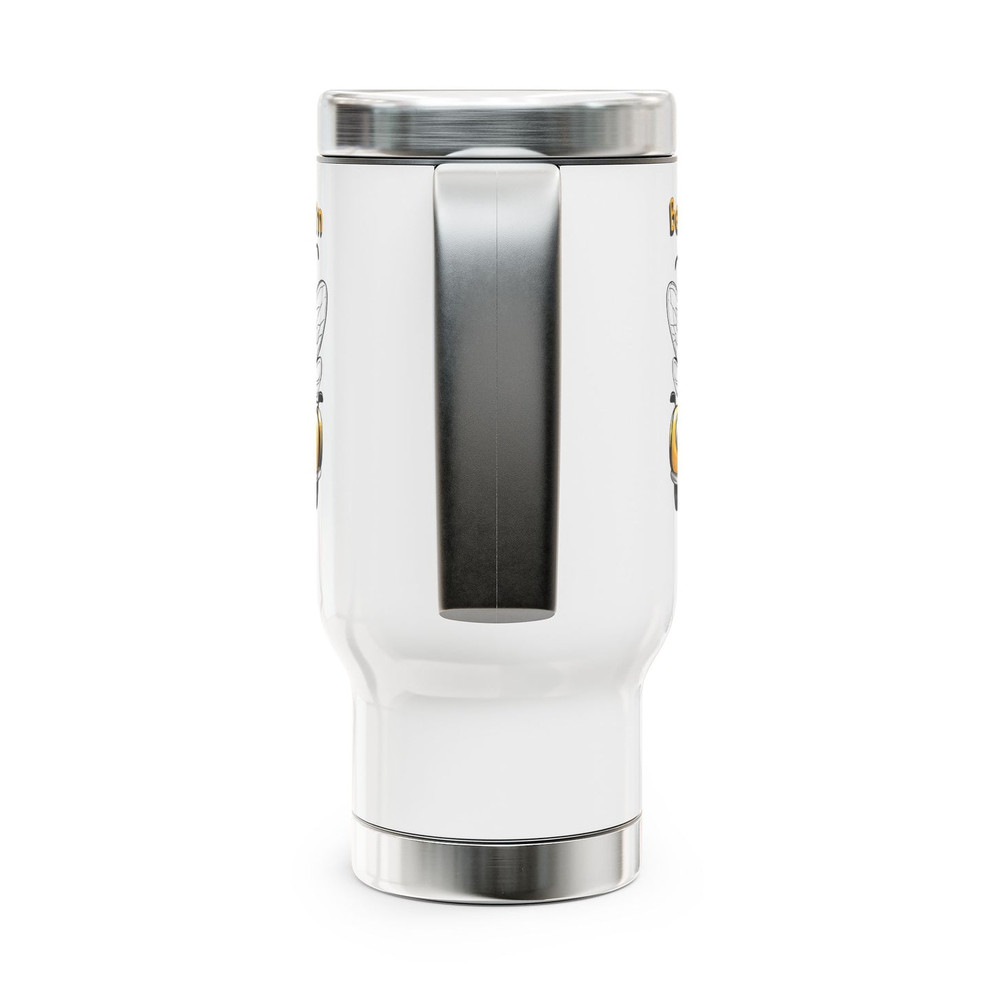 Bee cruisin beeasone Stainless Steel Travel Mug with Handle, 14oz (410mls)