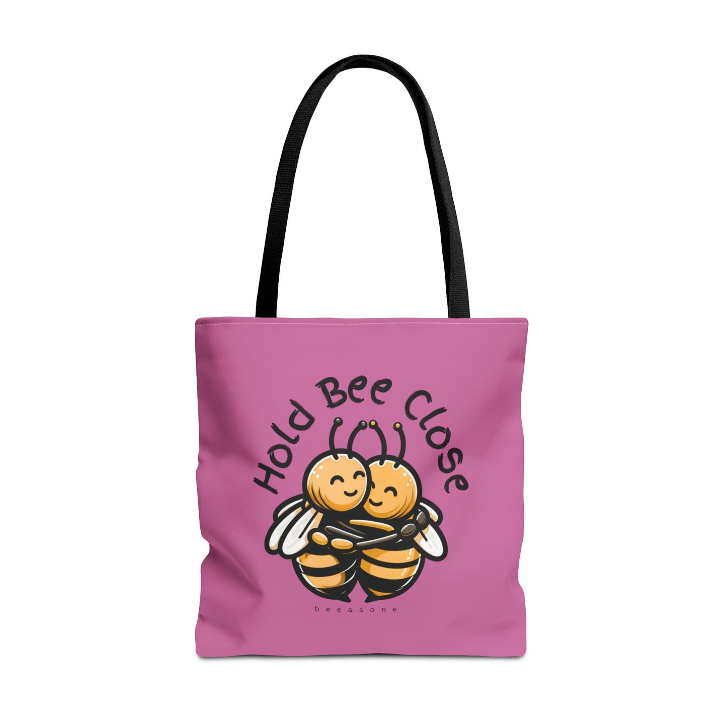 Hold bee close beeasone stylish light pink tote bag