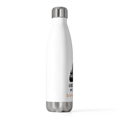 gorilla - Lockdown kids 20oz (590mls) Insulated Stainless Steel Bottle with screw-on stainless steel top and silicone seal