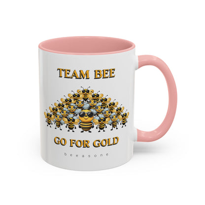 Team Bee Going for Gold beeasone Hot Chocolate or Coffee Mug 11oz (325mls) or 15oz (443mls)