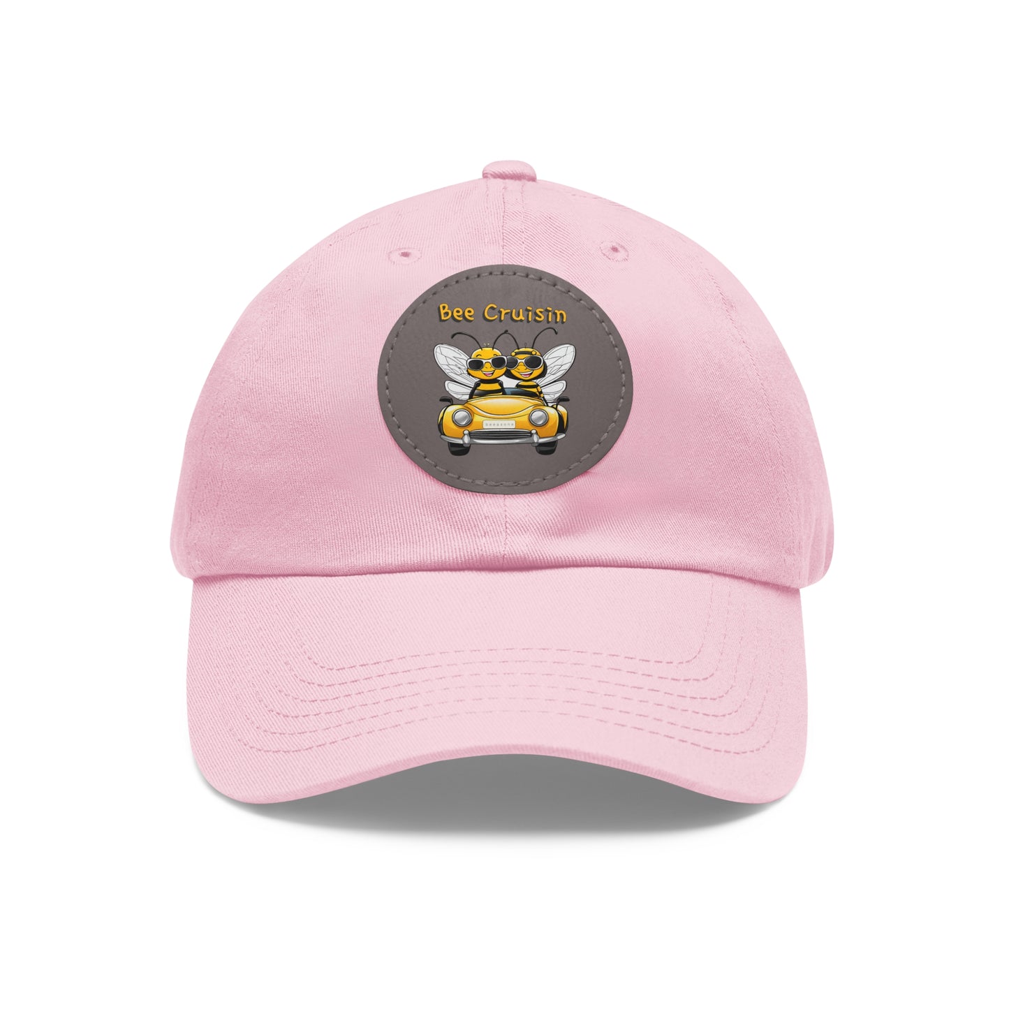 Bee cruisin beeasone Hat with round leather patch