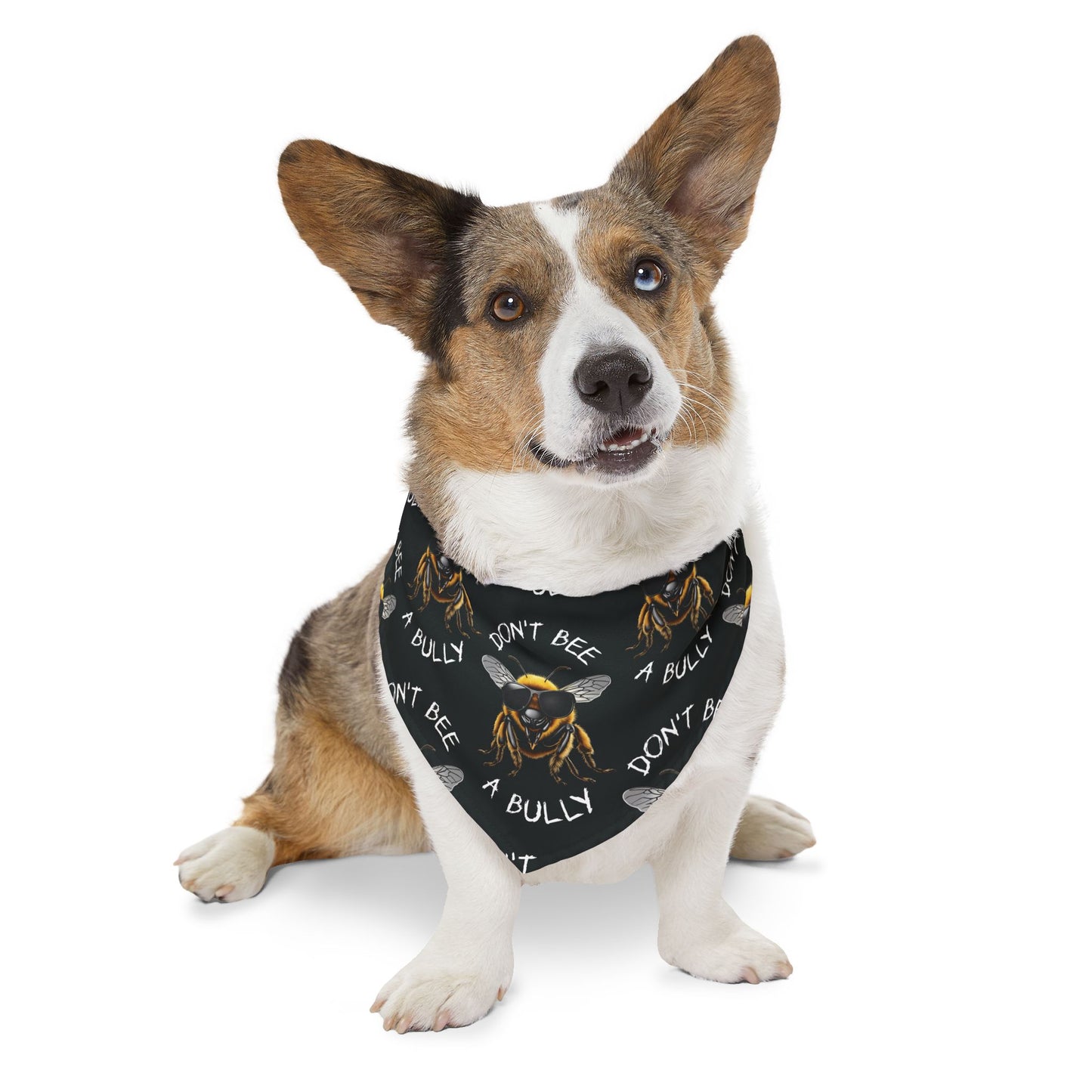 Don't bee a bully bandana collar (NB Dog not included :)