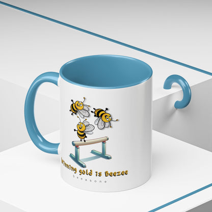 Gymnastics beeasone Hot Chocolate or Coffee Mug (Standard size 11oz or 15oz lead and BPA Free)