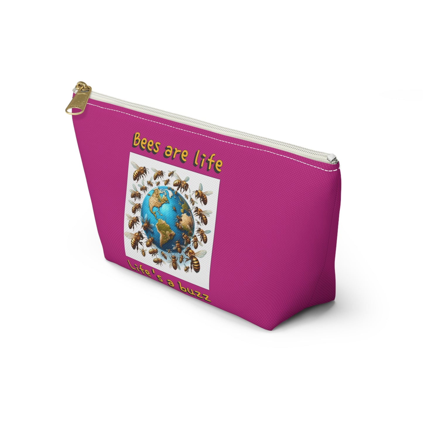 Bees are life beeasone beautiful pink accessories / cosmetics pouch