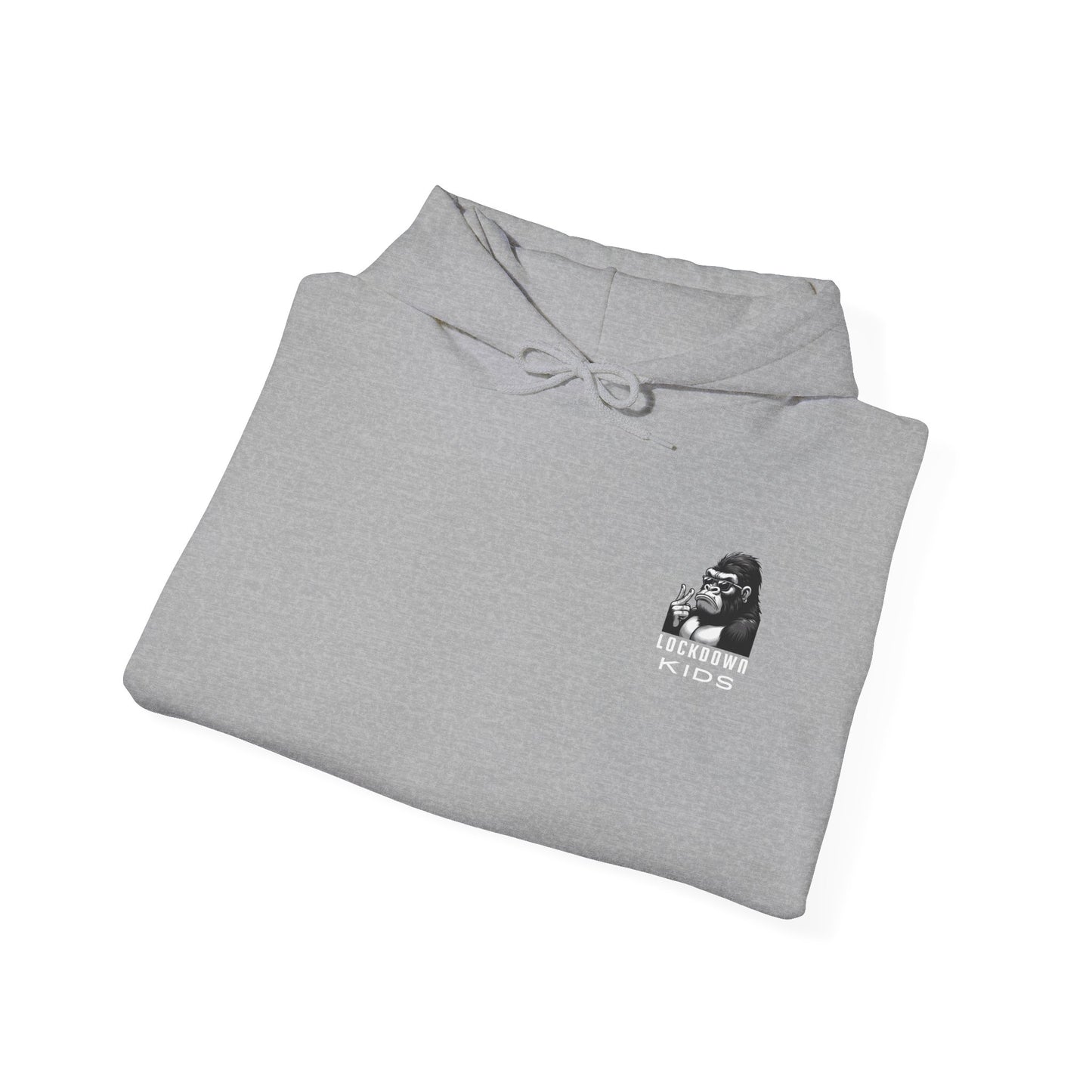 Covid Lockdown Kids beeasone Gorilla MF Hooded Sweatshirt