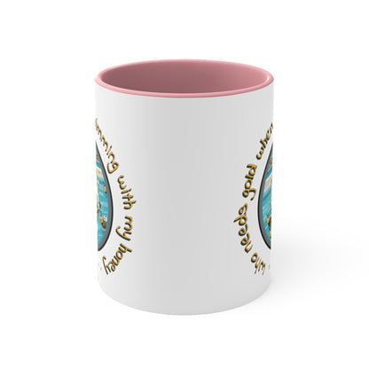 Swimming with my honey gold beeasone coloured Coffee Mug 325ml (Standard 11oz)