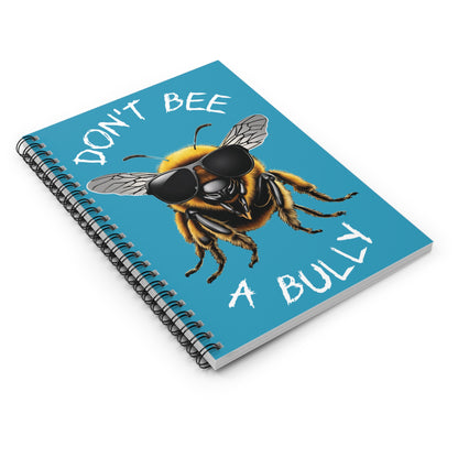 Don't bee a bully note book - Turquoise