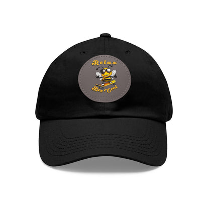 Relax Bee Cool beeasone Hat with round leather patch