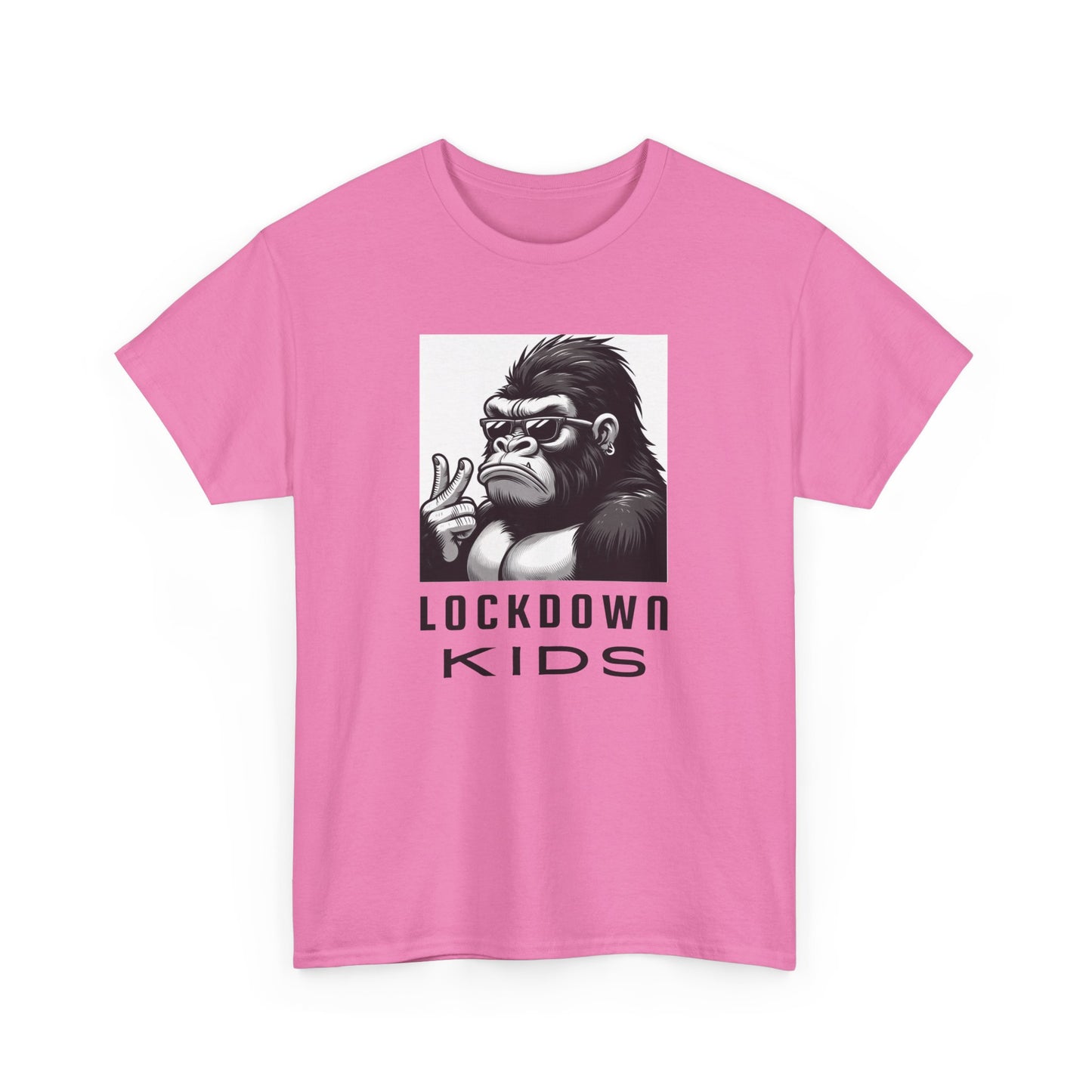 Lockdown Kids Big Gorilla - MF Heavy Cotton available in diff colors and teenage - adult sized tshirt