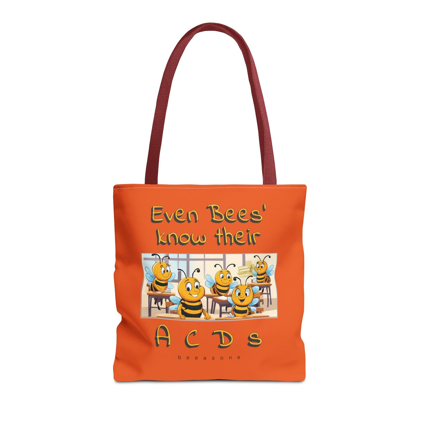 Even bees know their A C D s beeasone stylish orang Tote Bag Special Spelling Bee Promotion